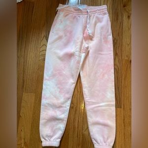 Pink tye dye sweatpants